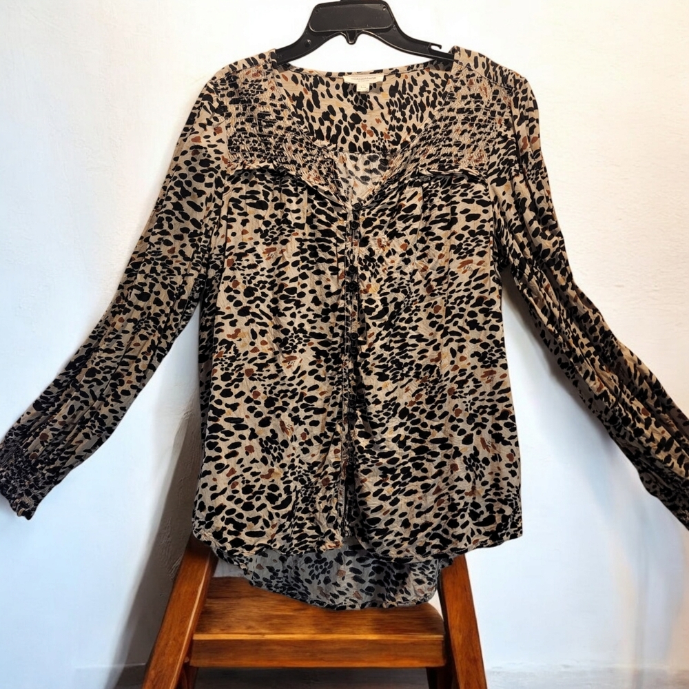 BeachLunchLounge leopard top size Lg